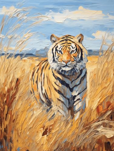 VwrxnchCoatx Kreuzstich Stickpackung Tiger,11CT Sticken Set Erwachsene Kreuzstich,DIY Stickbilder Vorgedruckt Kreuzstich für Anfänger Home Decor 40x50cm VwrxnchCoatx Kreuzstich Stickpackung Tiger,11CT Sticken Set Erwachsene Kreuzstich,DIY Stickbilder Vorgedruckt Kreuzstich für Anfänger Home Decor 40x50cm von VwrxnchCoatx