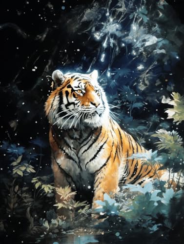 VwrxnchCoatx Kreuzstich Stickpackung Tiger,11CT Sticken Set Erwachsene Kreuzstich,DIY Stickbilder Vorgedruckt Kreuzstich für Anfänger Home Decor 40x50cm VwrxnchCoatx Kreuzstich Stickpackung Tiger,11CT Sticken Set Erwachsene Kreuzstich,DIY Stickbilder Vorgedruckt Kreuzstich für Anfänger Home Decor 40x50cm von VwrxnchCoatx