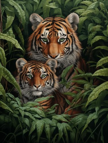 VwrxnchCoatx Kreuzstich Stickpackung Tiger,11CT Sticken Set Erwachsene Kreuzstich,DIY Stickbilder Vorgedruckt Kreuzstich für Anfänger Home Decor 40x50cm VwrxnchCoatx Kreuzstich Stickpackung Tiger,11CT Sticken Set Erwachsene Kreuzstich,DIY Stickbilder Vorgedruckt Kreuzstich für Anfänger Home Decor 40x50cm von VwrxnchCoatx