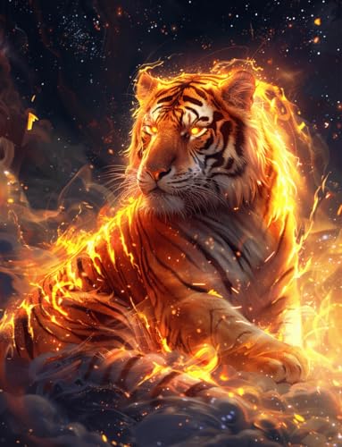 VwrxnchCoatx Kreuzstich Stickpackung Tiger,11CT Sticken Set Erwachsene Kreuzstich,DIY Stickbilder Vorgedruckt Kreuzstich für Anfänger Home Decor 40x50cm VwrxnchCoatx Kreuzstich Stickpackung Tiger,11CT Sticken Set Erwachsene Kreuzstich,DIY Stickbilder Vorgedruckt Kreuzstich für Anfänger Home Decor 40x50cm von VwrxnchCoatx