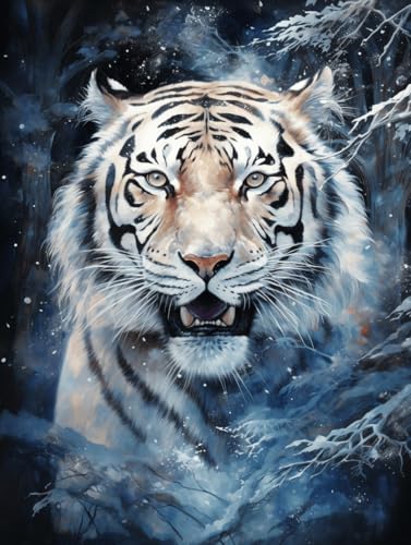 VwrxnchCoatx Kreuzstich Stickpackung Tiger,11CT Sticken Set Erwachsene Kreuzstich,DIY Stickbilder Vorgedruckt Kreuzstich für Anfänger Home Decor 40x50cm VwrxnchCoatx Kreuzstich Stickpackung Tiger,11CT Sticken Set Erwachsene Kreuzstich,DIY Stickbilder Vorgedruckt Kreuzstich für Anfänger Home Decor 40x50cm von VwrxnchCoatx