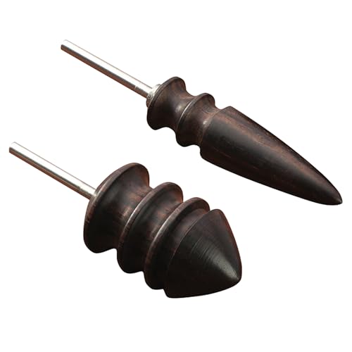 Vxcbad 2 StüCk Leder Polierstange Lederwerkzeuge Lederbearbeitung Leder Polierwerkzeug Set Leder Polierer Leathercraft Carving Werkzeug PolieraufsäTze Aus Holz DIY Leder Leathercraft von Vxcbad