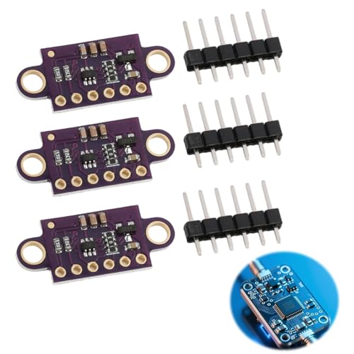 3 X VL53L0X Time of Flight Sensor 940nm Kompatibel, Inklusive Für Schnelle Einrichtung Und Anwendungsbeispiele Sensor, Für DIY Elektronikprojekte Distanzsensor von Vxiwscy