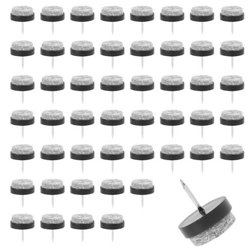Filzgleiter Stuhl Set, 50 Stück - Profi Möbelgleiter zum Nageln, Ø 22 mm, aus weichem Filz und ABS, rutschfest und Verschleißfest, Ideal für Laminat, Parkett und Fliesen von Vxiwscy