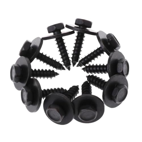 10 PCs 8mm-Hex-Selbstkippschrauben mit Captive Lose Waschmaschine 4,8x19mm kompatibel mit verschiedenen Projekten von Vyawnqe