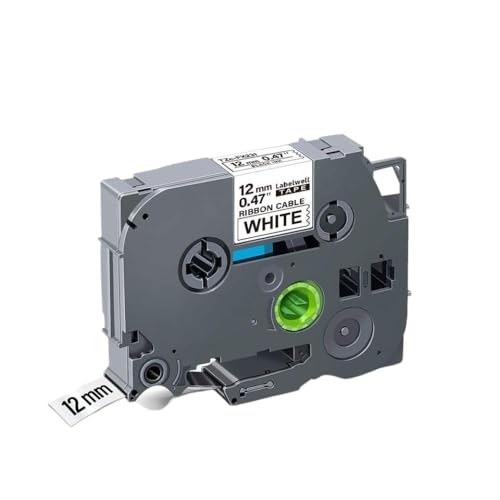 1pcs FX231 FX 231 Flexible Etikettenbänder funktioniert mit FX231 FX221 FX631 FX621 kompatibel für H110 Label Maker(Schwarz auf Weiß) von Vyawnqe