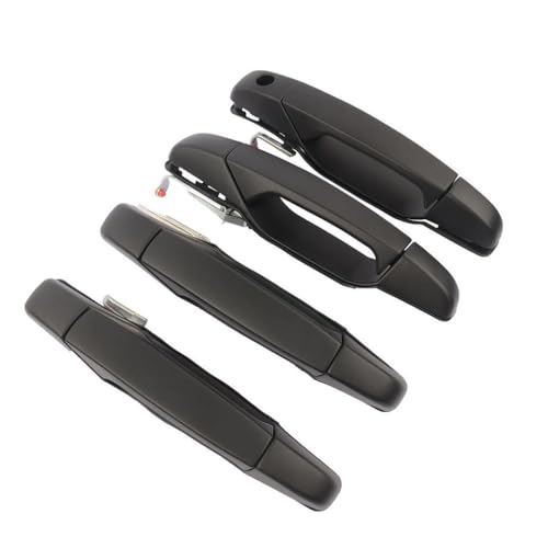 Vyawnqe 4PCS Schwarze Außentürgriffe kompatibel mit Silverado 2500 Sierra 2007-2009 von Vyawnqe