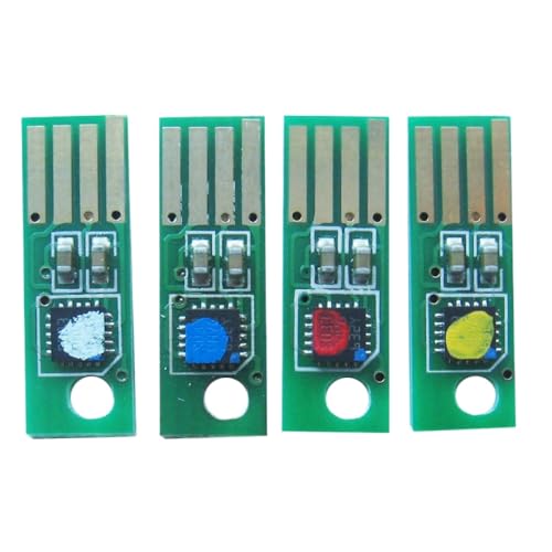 Vyawnqe 4PCS TNP-92 CHIP-kompatibel mit C3120i Toner TNP-92K TNP-92C TNP-92M AE1Y130 AE1Y150 AE1Y450 CT203851 CT203855 TNP92 Ersatzchips(1Set TNP-92 EU) von Vyawnqe