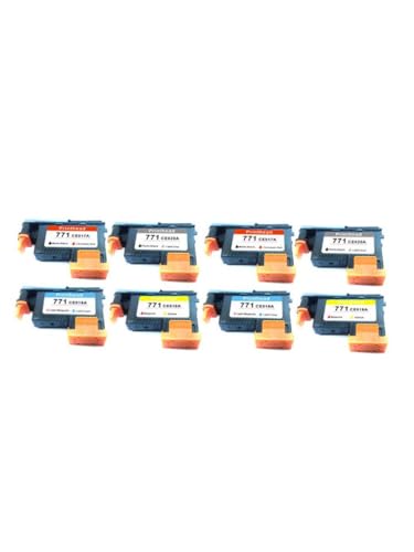 Vyawnqe Kompatibler Druckkopfersatz für 771 Hot für DesignJet Z6200 Z6600 Z6800 Drucker(2Set (8pcs)) von Vyawnqe