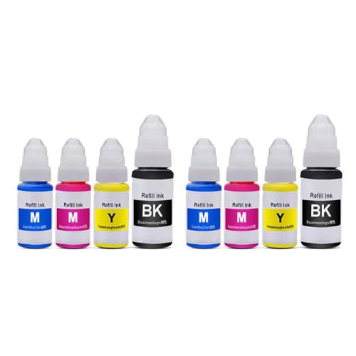 Vyawnqe Tintenflasche auf Wasserbasis für GI 190 kompatibel mit GI 190 aus Südamerika mit IL -Druckermodellen G3110 G3111 G4100 G4110 4111(2 Set) von Vyawnqe