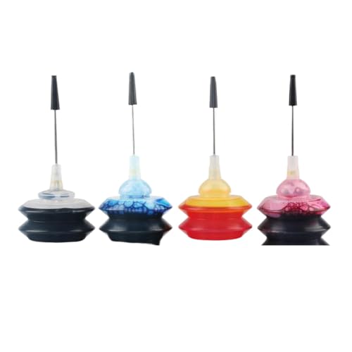 Vyawnqe Universal Nachfüllfarbstoff -Tintenkit kompatibel mit verschiedenen Druckermodellen für Tintenpatrone und CISS -Tintenbehältersysteme(4pcs) von Vyawnqe