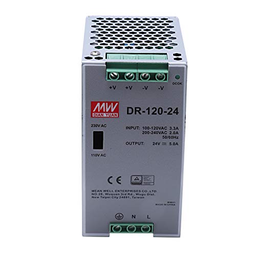 -120-24 120W Industrielle Schiene Netzteil 24V5A Netzschalter Schienenmontage Schalter Netzteil von Vycowb
