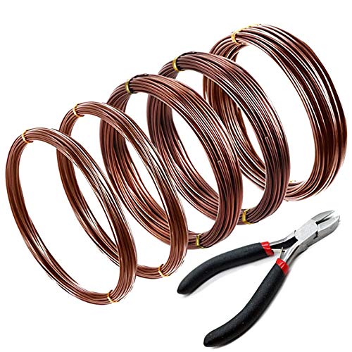5 Roll Ausbildung Bonsai Draht Eloxierter Aluminium Draht zum Halten Von Bonsai Zweigen Kleine StäMme () von Vycowb