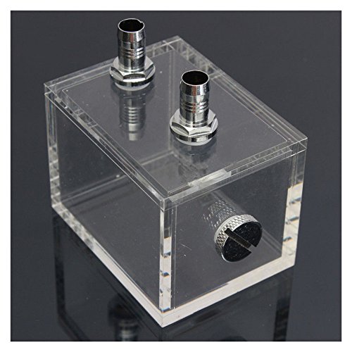 Vycowb Wasserblock PC CPU Kühler Acryl 200ml Transparent 80 x 60 x 60 mm G1/4 Wasserkühler für Desktop von Vycowb