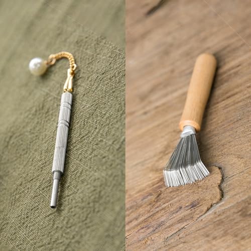 Vyloky Blumen Frosch/Runde Blumenhalter mit Messingnadel,Blumenigel Flower Frog für Blumenarrangements, Kunst, Heimbüro-Dekoration,Verschiedene Größen und Formen (Reinigung Korrektur) von Vyloky