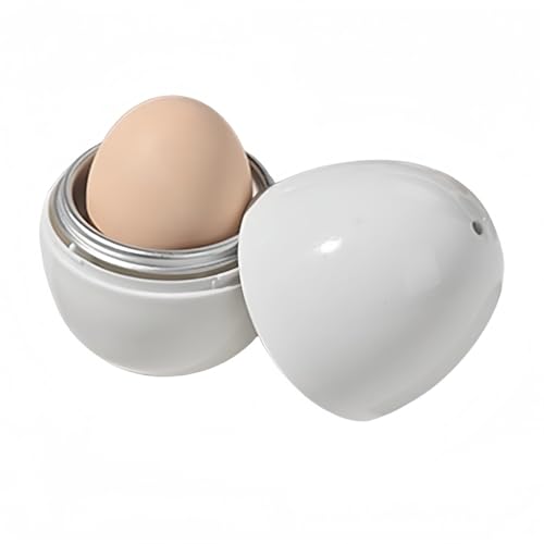 Vyloky Mikrowellen Eierkocher 2 Modelle für 1 oder 4 Eier Schnelles Frühstück für Büro und Zuhause (【1 Ei】Mikrowellen Eierkocher) von Vyloky