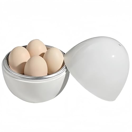 Vyloky Mikrowellen Eierkocher 2 Modelle für 1 oder 4 Eier Schnelles Frühstück für Büro und Zuhause (【4 Eier】Mikrowellen Eierkocher) von Vyloky