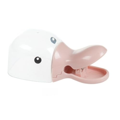 Vyloky Multifunktionaler Entenkopfform Haustierfutterlöffel aus Kunststoff mit Mehlschieber Verschlussclip Wasserschöpfer für Haustiere und Küchengebrauch (pink) von Vyloky