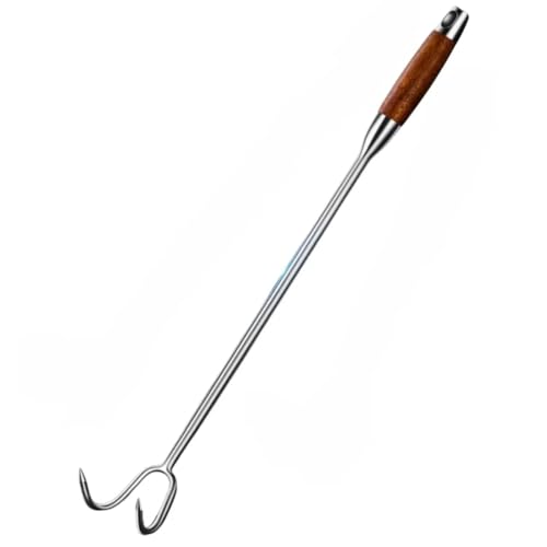 Vyloky Professioneller Edelstahl Fleischhaken - Rostfrei, Langlebig - Ideal für Küche, Grill & Camping (Haken für Fleisch, Geflügel, Braten, heißes Essen) (L) von Vyloky