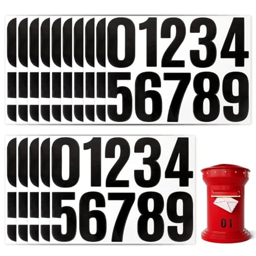16 Blatt 160 Stück Groß Zahlen Aufkleber,10cm Wetterfest Klebezahlen Schwarz,Selbstklebendes 0–9 Reflektierende Vinyl Nummernaufkleber,Nummernaufkleber Selbstklebende Klebezahlen,für Postkasten 16 Blatt 160 Stück Groß Zahlen Aufkleber,10cm Wetterfest Klebezahlen Schwarz,Selbstklebendes 0–9 Reflektierende Vinyl Nummernaufkleber,Nummernaufkleber Selbstklebende Klebezahlen,für Postkasten von Vylro