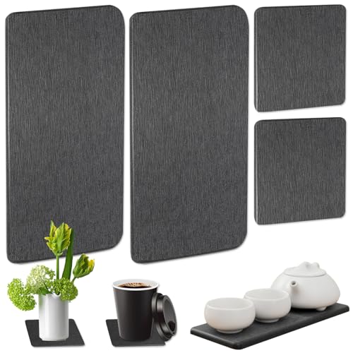 4 Stück Wasserabsorbierender Stein für Spüle,Wasserabsorbierende Untersetzer,Wasserabsorbierende Kieselgur,Wasserabsorbierenden Kieselgur-Untersetzern für Küchentheke,Unter Pflanzen,Toilettenartikel von Vylro