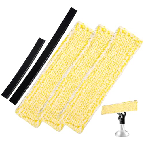 5 Stück Ersatzpads für Fenstersauger,3 Zubehör Mikrofaser-Wischbezüge und 2 Gummilippe Abzieher,Ersatzmikrofaser Wischbezug Fenstersauger Zubehör Pads,Hohe Reinigungsleistung,für Fensterreinigung 5 Stück Ersatzpads für Fenstersauger,3 Zubehör Mikrofaser-Wischbezüge und 2 Gummilippe Abzieher,Ersatzmikrofaser Wischbezug Fenstersauger Zubehör Pads,Hohe Reinigungsleistung,für Fensterreinigung von Vylro