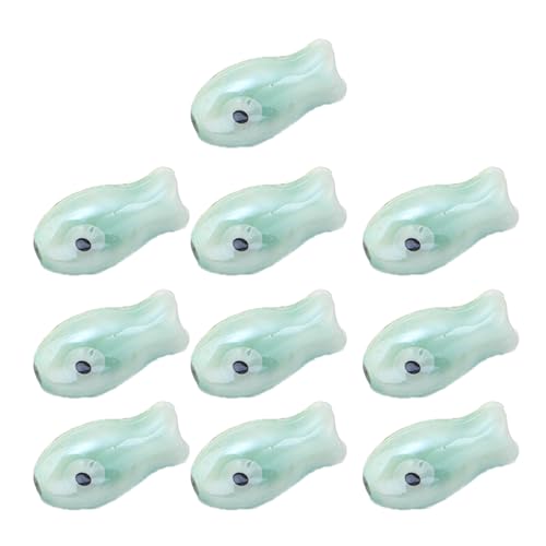 10 Stück künstlerische doppelseitige Keramik-Fischperlen, Bastelbedarf, Abstandshalter für hausgemachten Schmuck, Handyketten, Retro, kleine Fisch-Abstandshalter 10 Stück künstlerische doppelseitige Keramik-Fischperlen, Bastelbedarf, Abstandshalter für hausgemachten Schmuck, Handyketten, Retro, kleine Fisch-Abstandshalter von Vynetra
