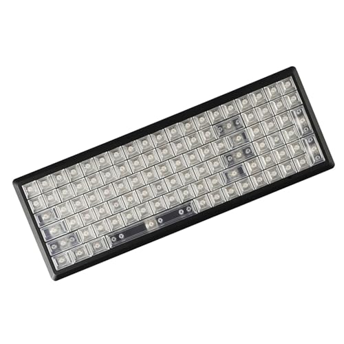 DSA hochmattierte Tastenkappe, durchscheinend, wortlos, 122 Tasten, vollständiges Set, personalisierbar, mechanische Tastaturen, Tastenkappe von Vynetra