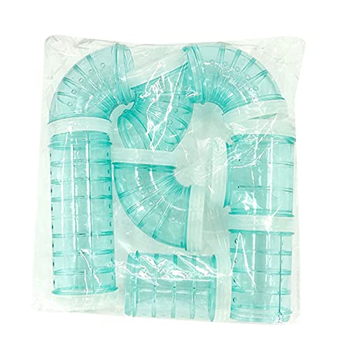 Hamsters Tube 8pcs Pipe Connection Tunnel External Tube Set Transparent Tunnels Track Toy Cage Accessories von Vynetra