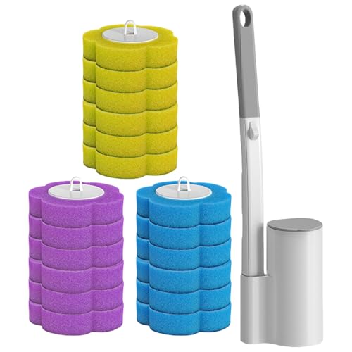 Kompakter Badezimmer-Halter, wegwerfbares Scheuerpad für einfache Lagerung, Reinigungsset, Reinigungszubehör Kompakter Badezimmer-Halter, wegwerfbares Scheuerpad für einfache Lagerung, Reinigungsset, Reinigungszubehör von Vynetra