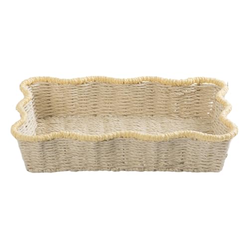 Kunsthandwerklicher Blumenkorb aus recyceltem Papier, dekorativ, für Wohnzimmer oder Innenbereich, Gartenarbeit, gewebtes Papierseil von Vynetra