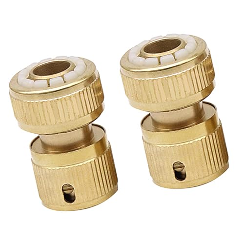 Messing Gartenschlauch Schnellverbindungsarmaturen Einfache Installation Werkzeug frei für Outdoor-Bewässerungssysteme Schnelltrennarmatur von Vynetra