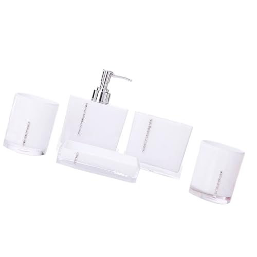 Modernes Badezimmer-Essential-Set aus Acryl, mit Kristall-Zahnputzbecher, Seifenspender, Badzubehör, Vanitys-Kollektion, Kristall-Strasssteine, Badezimmer-Spender-Set Modernes Badezimmer-Essential-Set aus Acryl, mit Kristall-Zahnputzbecher, Seifenspender, Badzubehör, Vanitys-Kollektion, Kristall-Strasssteine, Badezimmer-Spender-Set von Vynetra