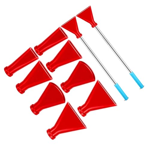Premium Maldüsen-Werkzeug-Set, Edelstahl-Trinkhalme, Silikon-Mundstücke, 4 Größen, Blasspitze, Farbzubehör, Edelstahl-Kunststrohhalme für flüssige Malerei von Vynetra