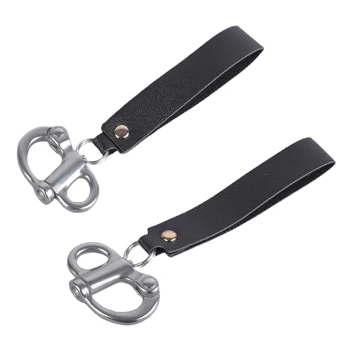 SCBA Schnellentriegelungs-Clip mit Ledergriff für SCBA-Feuerwehr-Zubehör, 2 Stück von Vynetra