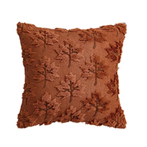 Samtweicher Kissenbezug mit Herbstblattmuster, gemütlich, dekorativer Überwurf für Wohnzimmer und Schlafzimmer, dekoratives Blatt-Design Samtweicher Kissenbezug mit Herbstblattmuster, gemütlich, dekorativer Überwurf für Wohnzimmer und Schlafzimmer, dekoratives Blatt-Design von Vynetra