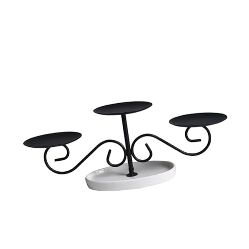 Ständer aus Eisen und Keramik für 3 Säulen, elegant für jeden Raum in Ihrem Zuhause, Dekoration aus Keramik Ständer aus Eisen und Keramik für 3 Säulen, elegant für jeden Raum in Ihrem Zuhause, Dekoration aus Keramik von Vynetra