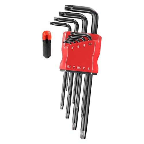 Torxs Star Wrench Hexagons Bit Wrench Set Compatible for Multiple Screw Type for Automotive Maintenance Inbusschlüssel Set Professional Mechanics Tool von Vynetra