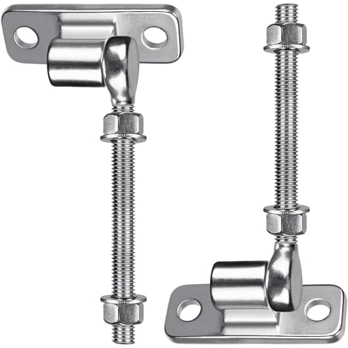 Verstellbare Scharniere aus Edelstahl, hohe Festigkeit, Edelstahl, J, rostfrei, für Bauernhofzaun, verstellbare Scharniere, 2 Stück von Vynetra