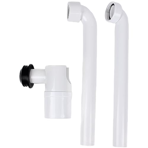 Verstellbarer Waschbecken-Siphon, 1/4 Zoll, platzsparend, Waschbecken, Abfluss, Badezimmerrohr, langlebiges Badezimmerrohr von Vynetra