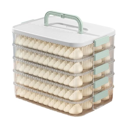 Vynetra Behälter für Kekse, Cupcakes, Kuchen, mit sicherem Deckel, Antslip-Unterseite, Lebensmittelaufbewahrung, Halter für ordentliche Kühlschrank-Organisation, Zuhause und Büro von Vynetra