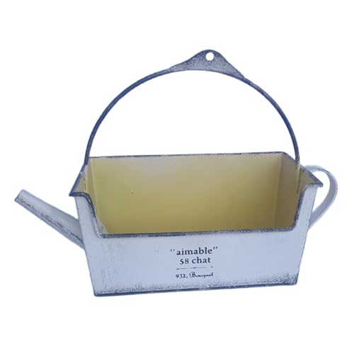 Vynetra Dekorativer Gießkannenhalter aus Eisen, modernes Design für Zuhause, Garten, Veranda, Pflanzen-Präsentation, Drainagelöcher, Blumentopf Vynetra Dekorativer Gießkannenhalter aus Eisen, modernes Design für Zuhause, Garten, Veranda, Pflanzen-Präsentation, Drainagelöcher, Blumentopf von Vynetra