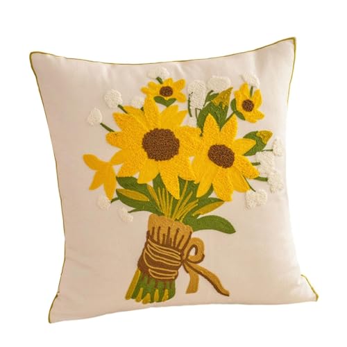 Vynetra Eleganter, handgefertigter Kissenbezug aus Leinen-Baumwoll-Mischgewebe, dekorativ, leicht zu reinigen, dekorativer Schlafzimmer-Kissenbezug Vynetra Eleganter, handgefertigter Kissenbezug aus Leinen-Baumwoll-Mischgewebe, dekorativ, leicht zu reinigen, dekorativer Schlafzimmer-Kissenbezug von Vynetra