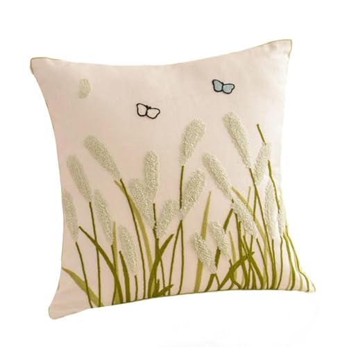 Vynetra Eleganter, handgefertigter Kissenbezug aus Leinen-Baumwoll-Mischgewebe, dekorativ, leicht zu reinigen, dekorativer Schlafzimmer-Kissenbezug Vynetra Eleganter, handgefertigter Kissenbezug aus Leinen-Baumwoll-Mischgewebe, dekorativ, leicht zu reinigen, dekorativer Schlafzimmer-Kissenbezug von Vynetra