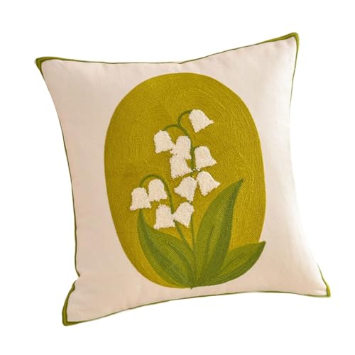 Vynetra Eleganter, handgefertigter Kissenbezug mit Stickerei, Leinen-Baumwoll-Mischgewebe, dekorativ, leicht zu reinigen, dekorativer Schlafzimmer-Kissenbezug Vynetra Eleganter, handgefertigter Kissenbezug mit Stickerei, Leinen-Baumwoll-Mischgewebe, dekorativ, leicht zu reinigen, dekorativer Schlafzimmer-Kissenbezug von Vynetra