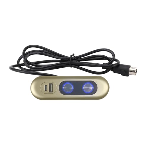 Vynetra Elektrische Liegestuhlschalter mit 2 Tasten, Steuerschalter mit USB-Lade-Schnittstellen, Power-Controller, Stuhl, Sofa, Ersatzknopf Vynetra Elektrische Liegestuhlschalter mit 2 Tasten, Steuerschalter mit USB-Lade-Schnittstellen, Power-Controller, Stuhl, Sofa, Ersatzknopf von Vynetra