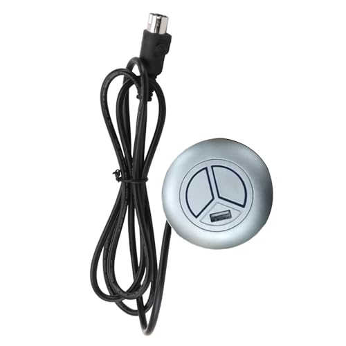 Vynetra Elektrischer Liegestuhl-Motorregler, Ersatz mit 2 Tasten, runde Schalter mit USB-Anschluss, für Hebestühle und Sofa, Upgrades für Sofas von Vynetra