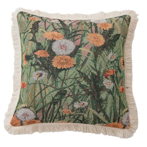 Vynetra Kissenbezug mit Blumenmuster, Leinen, mit Füllung, Schutzbezüge für Zuhause, Schlafsaal, Schlafzimmer, Dekoration Vynetra Kissenbezug mit Blumenmuster, Leinen, mit Füllung, Schutzbezüge für Zuhause, Schlafsaal, Schlafzimmer, Dekoration von Vynetra