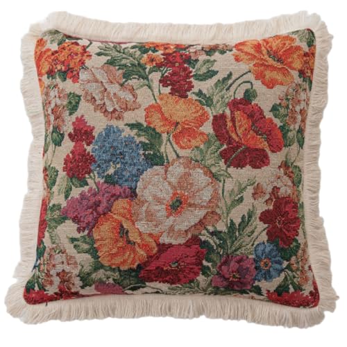 Vynetra Kissenbezug mit Blumenmuster, Leinen, mit Füllung, Schutzbezüge für Zuhause, Schlafsaal, Schlafzimmer, Dekoration Vynetra Kissenbezug mit Blumenmuster, Leinen, mit Füllung, Schutzbezüge für Zuhause, Schlafsaal, Schlafzimmer, Dekoration von Vynetra
