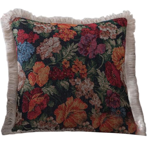 Vynetra Kissenbezug mit Blumenmuster, Leinen, mit Füllung, Schutzbezüge für Zuhause, Schlafsaal, Schlafzimmer, Dekoration Vynetra Kissenbezug mit Blumenmuster, Leinen, mit Füllung, Schutzbezüge für Zuhause, Schlafsaal, Schlafzimmer, Dekoration von Vynetra